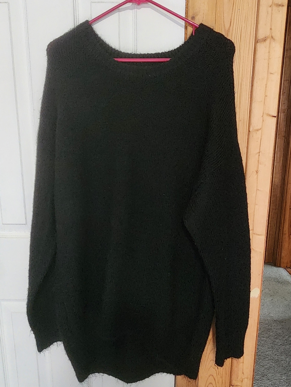 Old Navy Black Crew Neck Knit Sweater